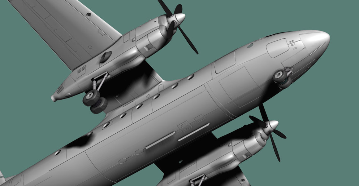 Antonov An-24RV render bottom