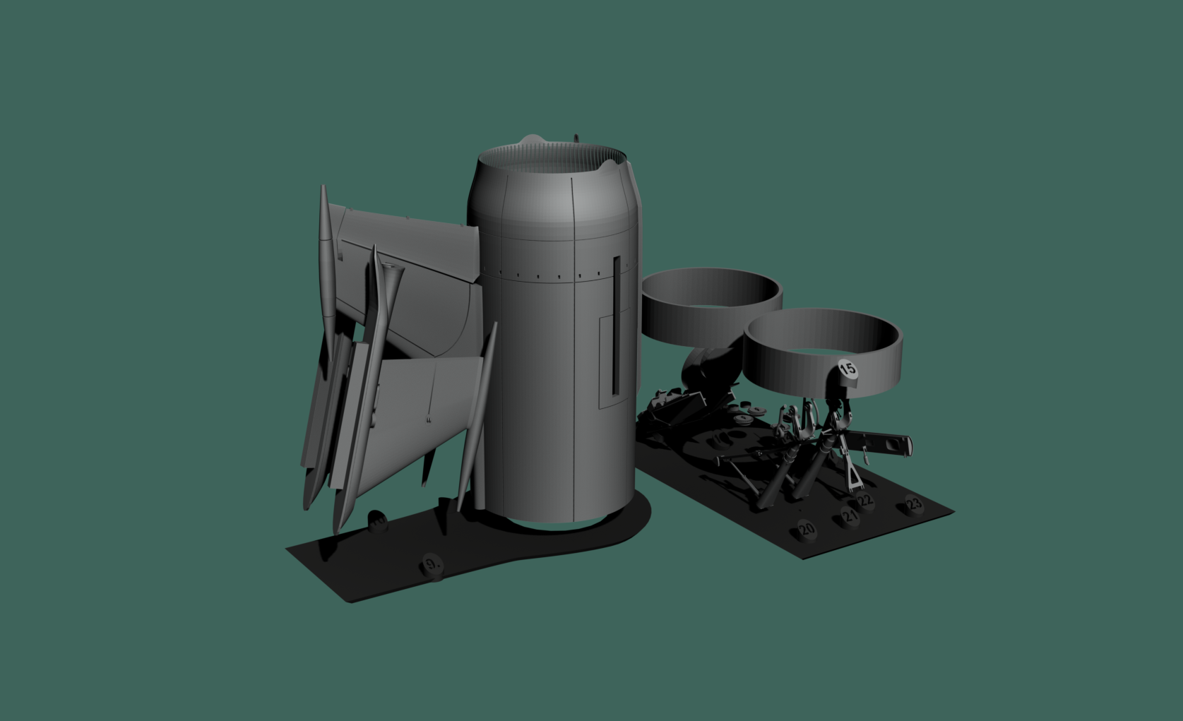 Leduc O.22 interior parts